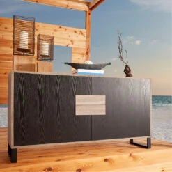 Horus Charcoal Grey And Bronze Tray, Large -Tristen shop 09012 2