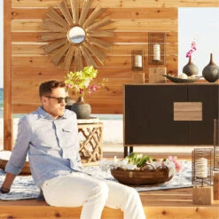 Horus Charcoal Grey And Bronze Tray, Large -Tristen shop 09029 04743 04744 09695 09012 09010 09009 09005 06559 06794