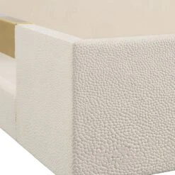 Wessex White Faux Shagreen With Acrylic And Brass Tray -Tristen shop 18060 a4 detail