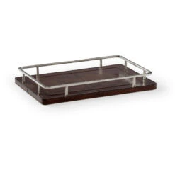 Wildwood Dark Brown/Polished Nickel Tray