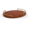 Wildwood Brown/Anitque Brass Tray -Tristen shop 302075