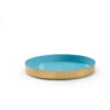 Wildwood Polished Gold/Aqua Tray, Small -Tristen shop 302096