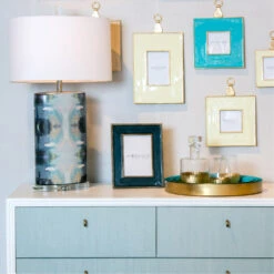 Wildwood Polished Gold/Aqua Tray, Small 7 Wildwood Polished Gold/Aqua Tray, Small -Tristen shop 302096 c