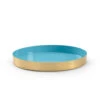 Wildwood Polished Gold/Aqua Tray, Medium 2 Wildwood Polished Gold/Aqua Tray, Medium -Tristen shop 302097