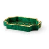 Bradshaw Orrell Green Malachite/Gold Details Tray -Tristen shop 382506