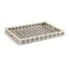 Chelsea House Gray/White/Honeycomb Pattern Tray 1 Chelsea House Gray/White/Honeycomb Pattern Tray -Tristen shop 383023