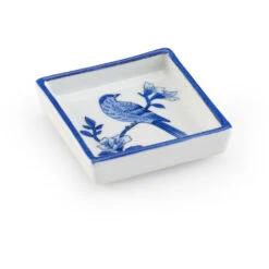 Chelsea House Blue/White Glaze Tray, Small