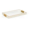 Shayla Copas White/Gold Leaf/Clear Tray -Tristen shop 384807