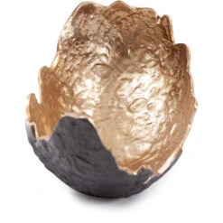 Cracked Edge Black And Gold Tray, Large -Tristen shop 41053 3