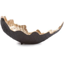 Cracked Edge Black And Gold Tray, Large -Tristen shop 41053 5