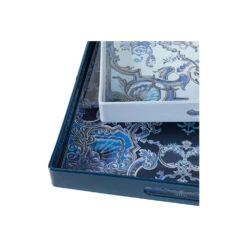 Anita Blue And White Tray, Set Of 2 -Tristen shop 44763 6
