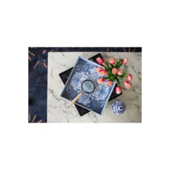 Anita Blue And White Tray, Set Of 2 -Tristen shop 44763 app