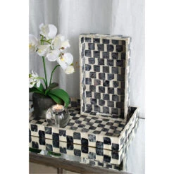 Checkered Black/White Tray -Tristen shop 44822 app