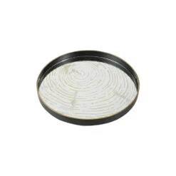 Wood Black/Gold/Mirror Decorative Tray