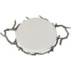 Round Decorative Silver Tray, Round -Tristen shop 48727