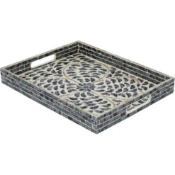 Rectangular Capiz 1.80 Inch X 11.80 Inch Tray