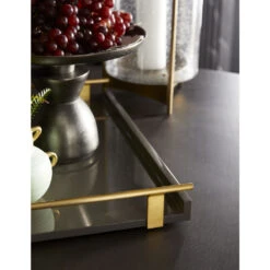 Archer Gray Lacquer Tray -Tristen shop 5554.e1
