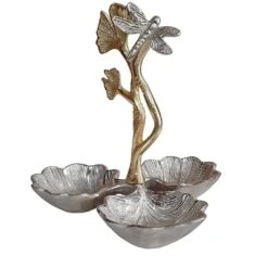 Ginkgo Silver And Gold Tray -Tristen shop 78316 ds 03
