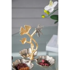 Ginkgo Silver And Gold Tray -Tristen shop 78316 ds app 03