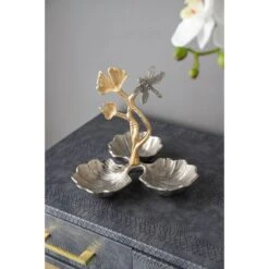 Ginkgo Silver And Gold Tray -Tristen shop 78316 ds app 06