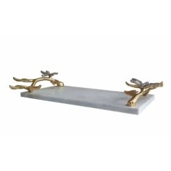 Dragonfly White And Gold Tray 19 Dragonfly White And Gold Tray -Tristen shop 78321 ds 03