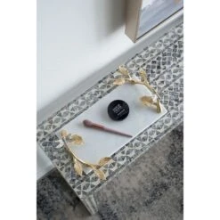 Dragonfly White And Gold Tray 29 Dragonfly White And Gold Tray -Tristen shop 78321 ds app 09