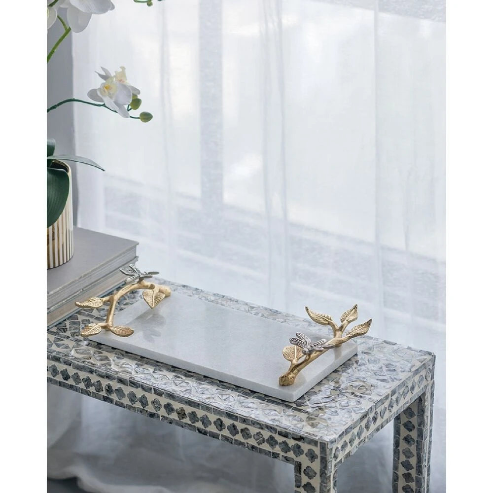 Dragonfly White And Gold Tray 16 Dragonfly White And Gold Tray - Image 14