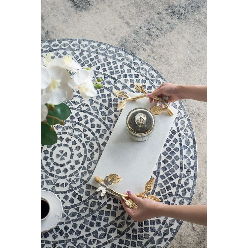 Dragonfly White And Gold Tray 17 Dragonfly White And Gold Tray - Image 15