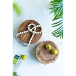 Footed Round Natural Tray -Tristen shop 78345 app 06