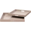 Lacquer Glossy Taupe Tray, Set Of 2 2 Lacquer Glossy Taupe Tray, Set Of 2 -Tristen shop 7bc71475 d7ad 41b6 a73b 5cddd2f199db
