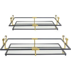 Tribute Black/Gold Tray