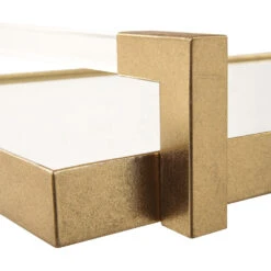 Deki Antiqued Gold Leaf And Clear Acrylic Mirrored Tray -Tristen shop acc 104399 18083 a4 detail