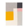 Brickel 60 X 50 Inch Medium Gray/Charcoal/Rose/Saffron/Cream Throws -Tristen shop bkl1000 5060