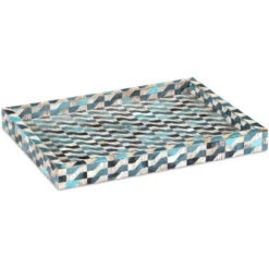 Ezra Blue/Natural Tray