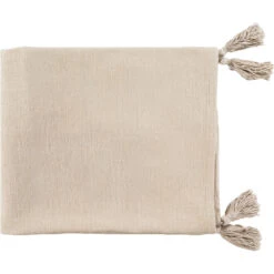 Copacetic 60 X 50 Inch Light Beige Throw, Rectangle