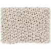 Deacon 60 X 50 Inch Cream Throw, Rectangle -Tristen shop deo1000 5060