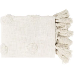 Dove 60 X 50 Inch Ivory Throw, Rectangle