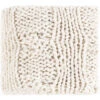 Denton 60 X 50 Inch Ivory Throw, Rectangle -Tristen shop dto1000 5060