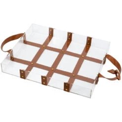 Tristen shop 4 Acrylic Clear And Brown Tray