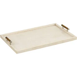 Ivory Off White And Horn With Nickel Tray -Tristen shop h0807 10496 alt1