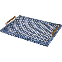 Tucker Blue And White With Natural Tray -Tristen shop h0807 10994 alt2