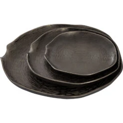Tristen shop 7 Afton Oil Rubbed Bronze Tray, Set Of 3