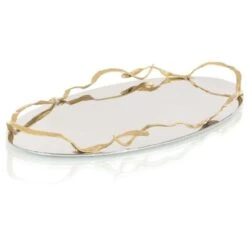 Ribbon Brass Tray