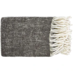 Kilkenny 60 X 50 Inch Charcoal Throw, Rectangle