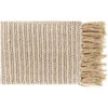 Lanie 60 X 50 Inch Ivory Throw, Rectangle -Tristen shop lni1000 5060
