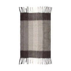 Oak 60 X 50 Inch Light Gray Throw, Rectangle
