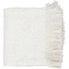 Madurai 60 X 50 Inch White Throw, Rectangle -Tristen shop mad1001 5060