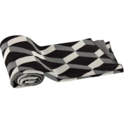 Signature 50 Inch Black And Gray Throw