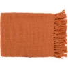 Tilda 59 X 51 Inch Burnt Orange Throw, Rectangle -Tristen shop tid002 5951 1