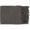 Tilda 59 X 51 Inch Charcoal Throw, Rectangle -Tristen shop tid003 5951
